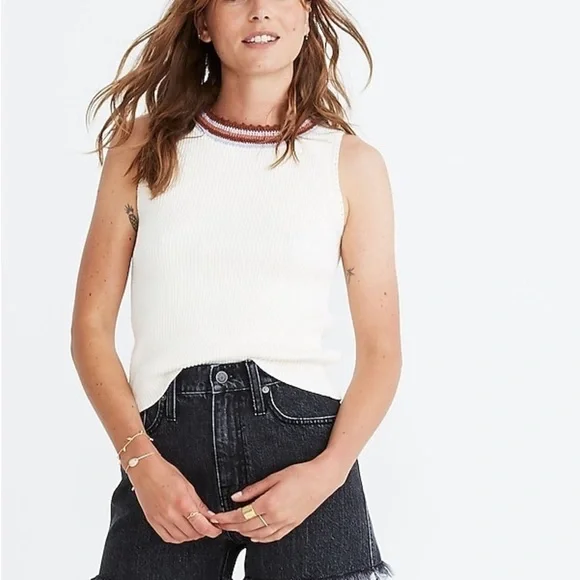 Madewell Crochet-Trimmed Sweater Tank
Women’s Large White - Picture 1 of 13